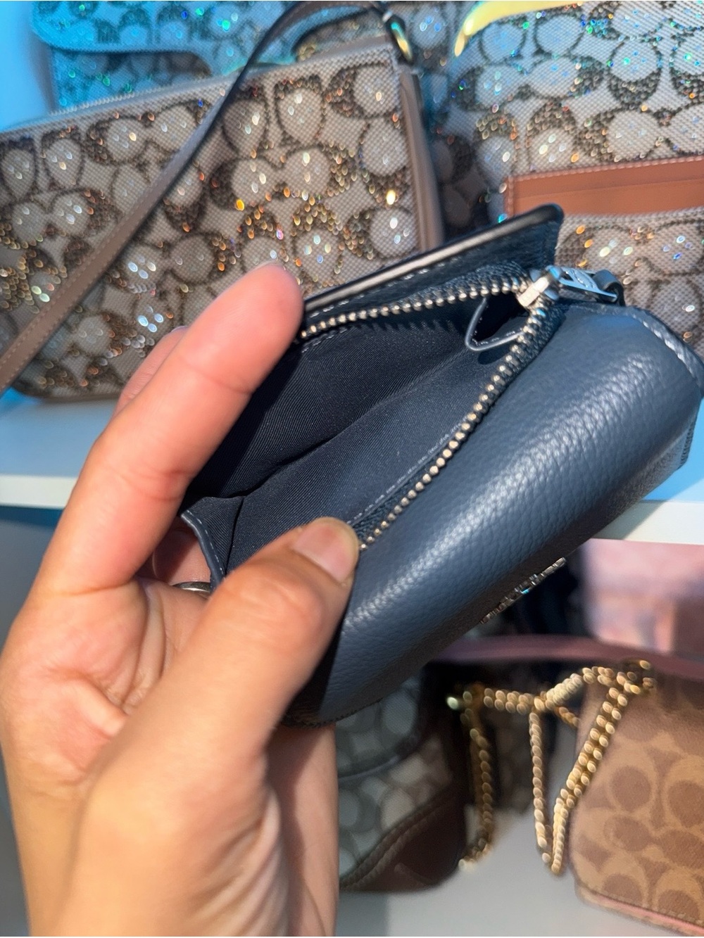 Coach Smooth Leather Micro Wallet - Picture 3 of 8